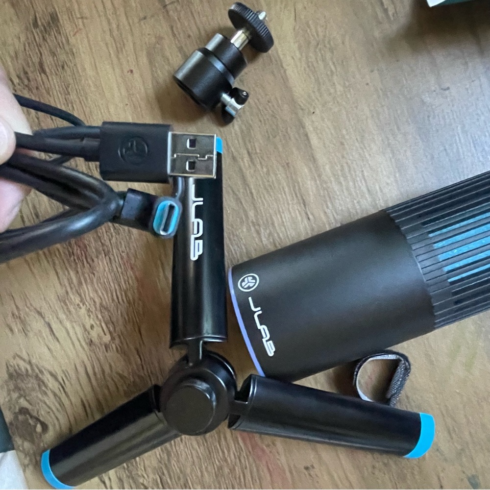 JLab Talk Go USB Microphone - Black and Blue - Picture 6 of 7